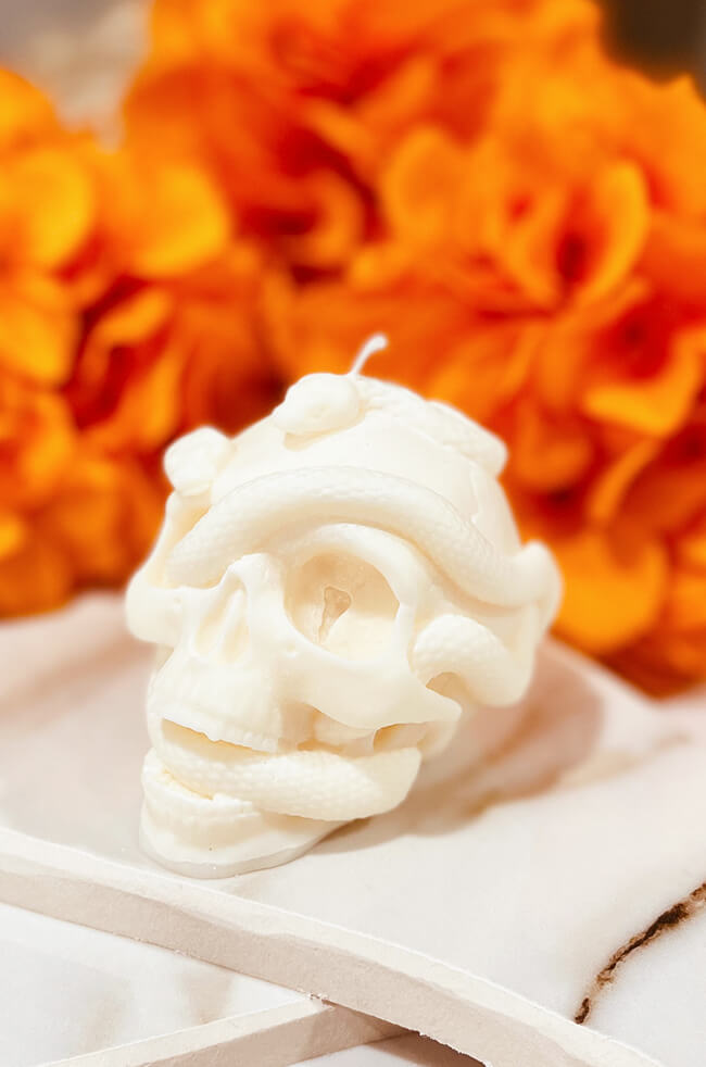 Skull Snake Candle image 1